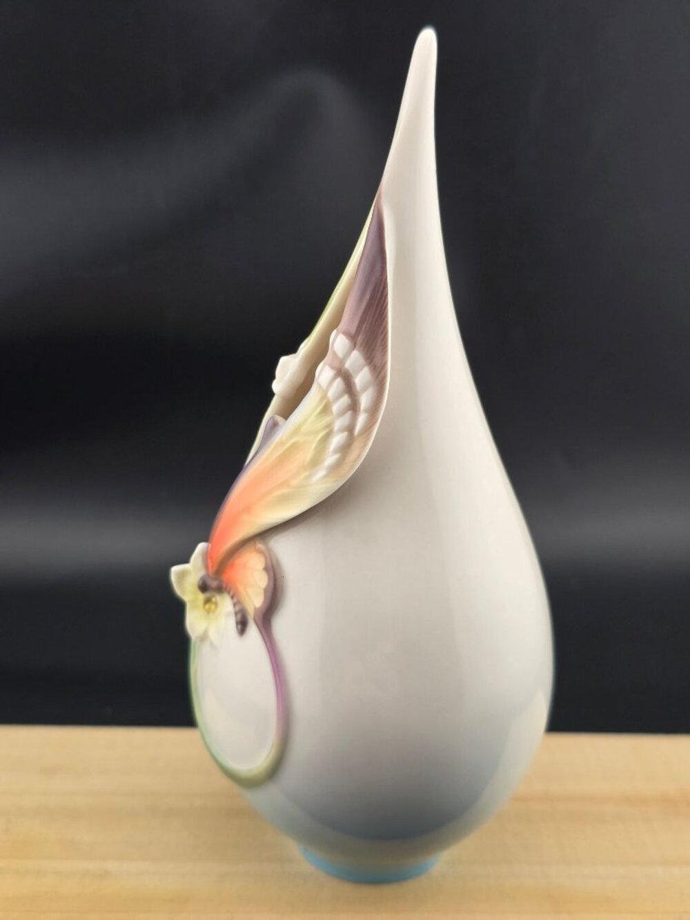 Franz Collection Papillon Butterfly Porcelain Vase Decorative Accent FZ00888 - Picture 8 of 13